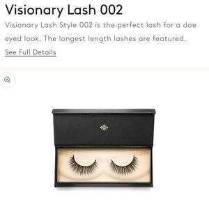 Visionary Lash Style 002 Vegan Luxury doe eyed look lashes Volume Length Medium